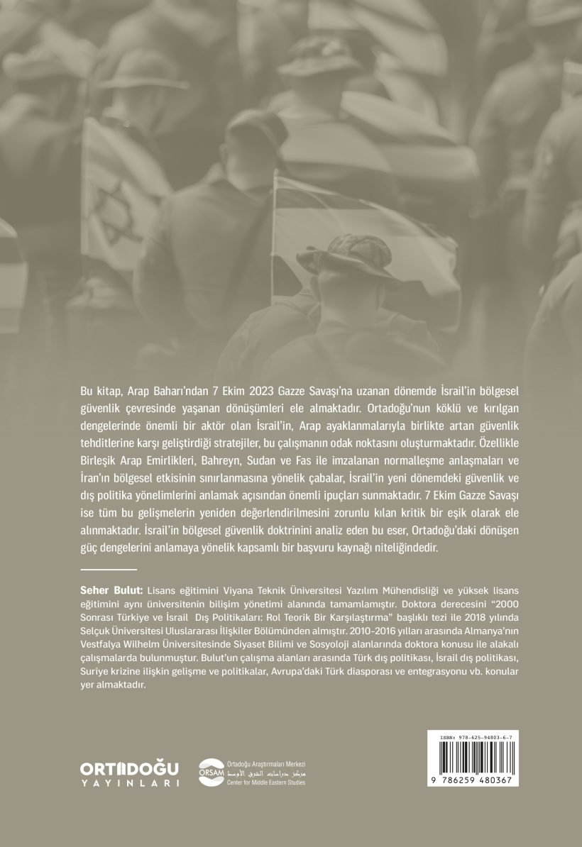 İsrail'in Güvenlik ve Strateji Arayışı arka